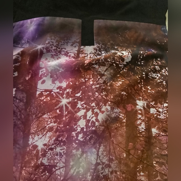 Ted Baker London Black and Pink Woods Nature Print Dress - Picture 6 of 9